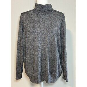 Calvin Klein Women’s Plus 1X Gray Turtleneck Sweater